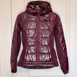 Ivory Lane Collective IVL Insulated Puffer Jacket Thinsulate Wine Burgundy 4